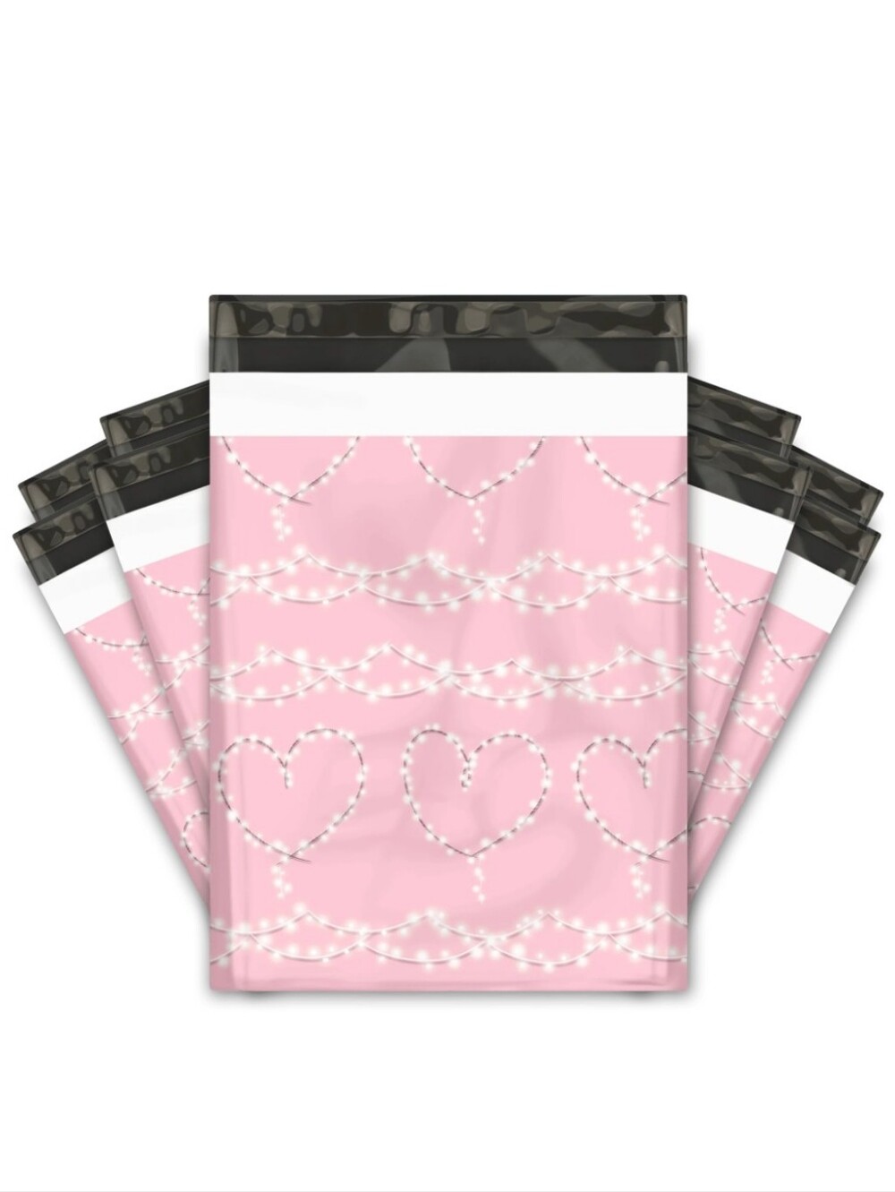 25ct, 10x13 "HEARTS" POLY MAILERS